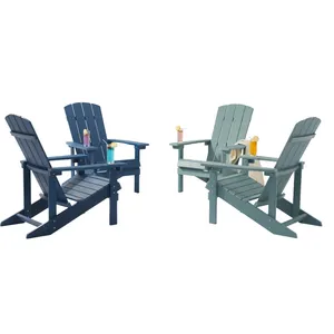 Hot Selling Outdoor Hard Plastic Wood Garden Adirondack Chairs Beach Plywood Chairs