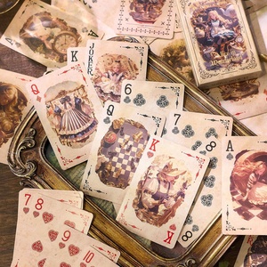 Alta calidad 350gsm Blue Core Paper Vintage Poker Naipes Logotipo personalizable Función de entretenimiento educativo impreso para colección - Product Image 4