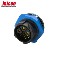 Jnicon kabel daya listrik, konektor tahan air IP67 2 3 4 5 6 8 9 12 14 15 16 18 20 22Pin/cara M25