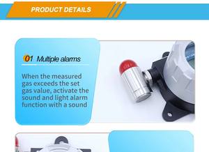 Sabit Gaz Dedektörü, Metil <span class=keywords><strong>Mercaptan</strong></span> Gaz Dedektörü, Kanalizasyon Arıtma Tesislerinde Koku Gazı Tespiti için485 Sinyal İletimiCH3SH - Product Image 5