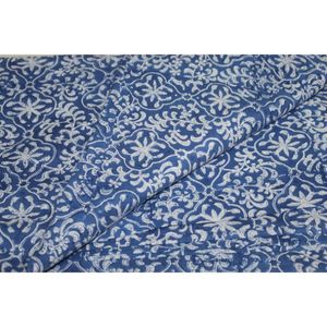 Botanical Hand Block Print 100% Cotton Sustainable Fabric India Boho Clothing Fabric Artisan Made <b>Kaftan</b> - Product Image 2
