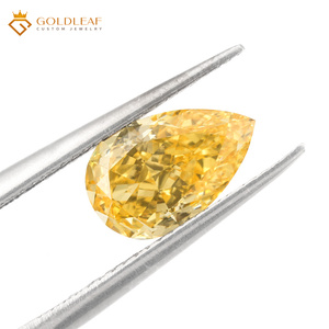 เพชรเหลืองทรงลูกแพร์เพาะเลี้ยงในห้องปฏิบัติการ Goldleaf IGI Certified ขนาด 1-3 กะรัต ระดับความสะอาด VVS VS เหมาะสำหรับทำเครื่องประดับ มีจำหน่ายราคาส่ง - Product Image 2