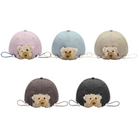 Casquette de baseball vintage style américain brodée à l'anglaise, décontractée et polyvalente, avec petite poupée ours, pour hommes et femmes, idéale pour le sport ou comme casquette de papa.