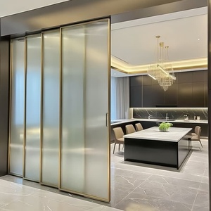 <span class=keywords><strong>Porte</strong></span> d'entrée <span class=keywords><strong>coulissante</strong></span> automatique magnétique en verre, cadre étroit en aluminium, 4 panneaux, <span class=keywords><strong>porte</strong></span> <span class=keywords><strong>coulissante</strong></span> automatique, <span class=keywords><strong>porte</strong></span> <span class=keywords><strong>coulissante</strong></span> intérieure en verre - Product Image 3