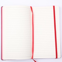 Carnet Organiseur/Agenda A5 à Couverture Rigide en Cuir Gaufré avec Impression de Logo Personnalisé, Reliure Collée, Bande Élastique pour Étudiants et Enseignants