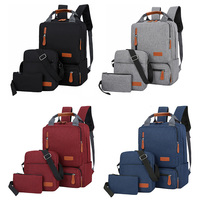 ENSEMBLE DE SACS À DOS POUR ORDINATEUR PORTABLE 3-EN-1 ÉTANCHE AVEC LOGO PERSONNALISÉ, EN MATIÈRE OXFORD, PORT USB ET ANTI-VOL, CAPACITÉ DE 20-39 L – L'IDEE CADEAU PARFAITE