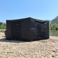 Tente de voiture à ouverture automatique, coque rigide, 4 personnes, installation facile, imperméable, protection solaire, adaptée à toutes les saisons, camping
