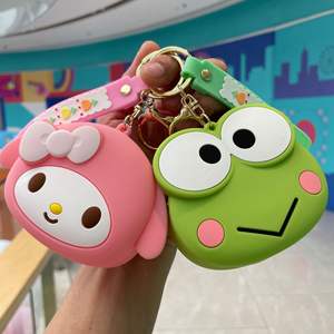 Monedero <span class=keywords><strong>de</strong></span> Silicona con Diseño <span class=keywords><strong>de</strong></span> Kuromi, Cartera Pequeña con Llavero, Colgante para Bolsa con Diseño <span class=keywords><strong>de</strong></span> Cinnamoroll, Pequeño Regalo - Product Image 3