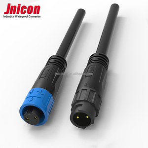 Jnicon M12 <span class=keywords><strong>10A</strong></span> 300V водонепроницаемый IP67 провод разъем 2P Push-Блокировка для освещения - Product Image 1