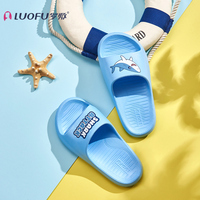 Luofu — pantoufles légères pour enfants, chaussons EVA de dessin animé, motif requin, pantoufles pour enfants