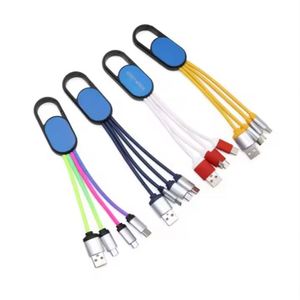 Custom Logo <b>Cables</b> 3 in 1 Mobile Usb <b>Charging</b> <b>Cable</b> Pocket - Product Image 6