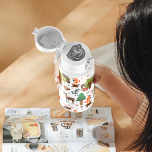 Fashion Design 3D stampa carina doppia parete isolante BPA-free <span class=keywords><strong>bambini</strong></span> bottiglia d'acqua - Product Image 3
