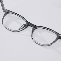 Montures de lunettes carrées pleines montures en gros, design de luxe, en acétate, unisexe, légères, durables, anti-lumière bleue, toutes tailles