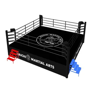 Elevated Type Boxing Ring MMA Boxing Ring With Customer Brands