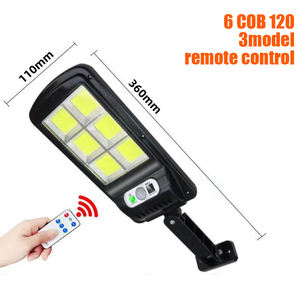 室外太阳能灯，带COB + 贴片发光二极管防水运动传感器花园安全照明3灯模式发光二极管太阳能路灯 - Product Image 6