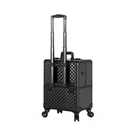 Professionnel multicouche ongles tatouage roulant maquillage étui à la mode multi-fonction beauté chariot valise ouvert diamant Logo