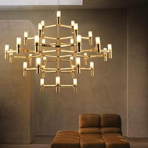 Grand Lustre Éclairage Lampes Suspendues Modernes de Luxe Décoration Intérieure Art Designer Lampes à <span class=keywords><strong>Suspension</strong></span> LED pour Hôtel Hall Lustre à Maison - Product Image 4