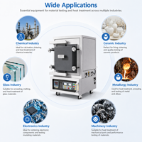 Four à résistance de type boîte haute température 1200°C spécial pour la recherche sur les matériaux en laboratoire avec système d'atmosphère hydrogène