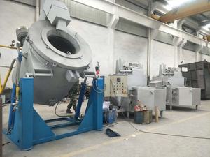 Horno de fusión de chatarra de aluminio de tipo basculante de gas natural GLP propano horno para fundir aluminio - Product Image 3