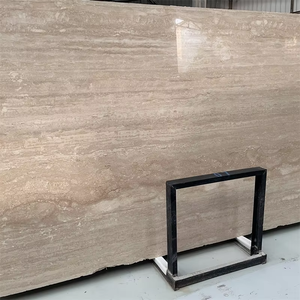 Tùy chỉnh ý Roman màu be travertine phiến đá cẩm thạch bên ngoài bức tường Ốp trang trí nội thất gạch kỹ thuật tự nhiên 1 năm ngoài trời - Product Image 2