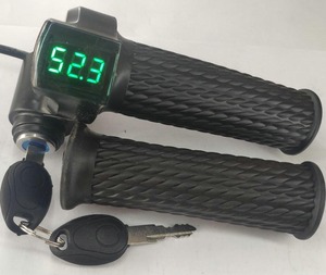 Accélérateur torsadé d'accélérateur 12-100v, avec indicateur d'affichage numérique Led et verrouillage pour vélo électrique, Scooter, vtt, <span class=keywords><strong>poignée</strong></span> de gaz - Product Image 5