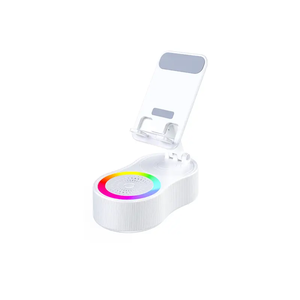 Nuevo Soporte <span class=keywords><strong>para</strong></span> Teléfono Móvil 3 en 1 RGB, Banco <span class=keywords><strong>de</strong></span> Energía con Audio, Altavoz con Llamadas BT, Multifunción, Plegable, Giratorio, <span class=keywords><strong>de</strong></span> Escritorio - Product Image 2