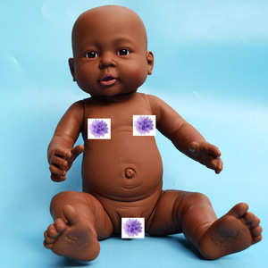 Nuevas Muñecas Bebé Reborn Negras de 50CM, Muñecas Afroamericanas de Vinilo, Muñecas de Silicona sin Ropa - Product Image 2