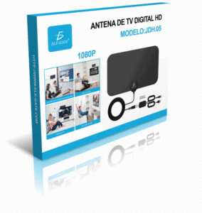 Antenne TV numérique Ele-Gate HD 1080p, récepteur de signal, utilisation intérieure et extérieure - Product Image 6