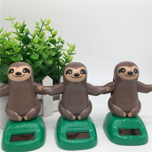 Wholesale Solar Energy Sloth <strong>Swing</strong> Ornaments Car Accessories Creative PVC Cartoon <strong>Doll</strong> Custom Gifts - Product Image 2