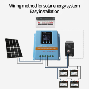 Controlador de Carga Solar MPPT Felicity 12/24/36/48V 100A 99.5% Eficiencia Pantalla LCD 4000W 1000V Compatible con Baterías de Litio AGM <span class=keywords><strong>Gel</strong></span> - Product Image 2