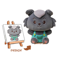 Poupée en peluche miniature personnalisée, peluche douce, design brodé, doublure en maille nylon, 10 cm