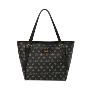 Sac fourre-tout en PU à motif géométrique tendance, fermeture éclair, doublure en polyester. Sac à main portable de créateur pour diverses occasions. - Product Image 3