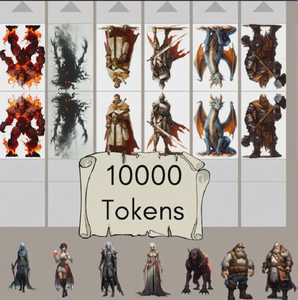 OEM Odm อะคริลิคสแตนดี้ 10,000 ชิ้น กระดาษมินิพิมพ์ได้สำหรับ Dnd และ Pathfinder ชุดใหญ่สุดยอดสำหรับเกมกระดาน RPG แบบพับได้ - Product Image 5