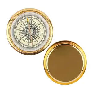 Free Sample New Dry Disc Outdoor Adventure Gear Compass Metal Aluminum Alloy Shell Compass Present Wholesale