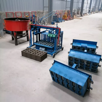 Machine de fabrication de blocs de ciment 4-45 Machine mobile à briques creuses pour pavés
