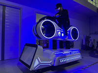 Simulateur de conduite de moto VR 9D rentable, expérience de course immersive, machine de jeu VR pour centre de divertissement intérieur