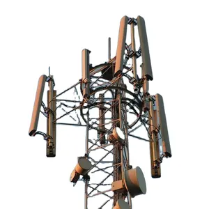 55m الاتصالات السلكية واللاسلكية أنبوب فولاذي برج شعرية