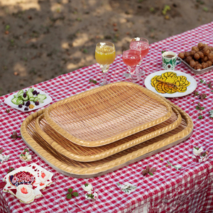 Superior Quality 100% Melamine Bamboo Design Dinnerware <strong>Food</strong> <strong>Tray</strong> ,bamboo <strong>Lap</strong> <strong>Trays</strong> - Product Image 3