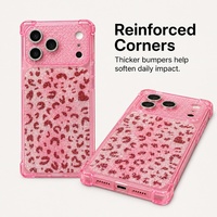 Coque de téléphone antichute en TPU souple scintillant C0495 pour iPhone 17 Air 16 15 14 13 12 Pro Max 11 18 – Housse arrière Bling