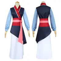 2022 थोक उच्च गुणवत्ता मलबे यह राल्फ कॉस्टयूम Mulan कपड़े मूवी Mulan Mushu ड्रैगन Cosplay लड़कियों महिलाओं स्कर्ट