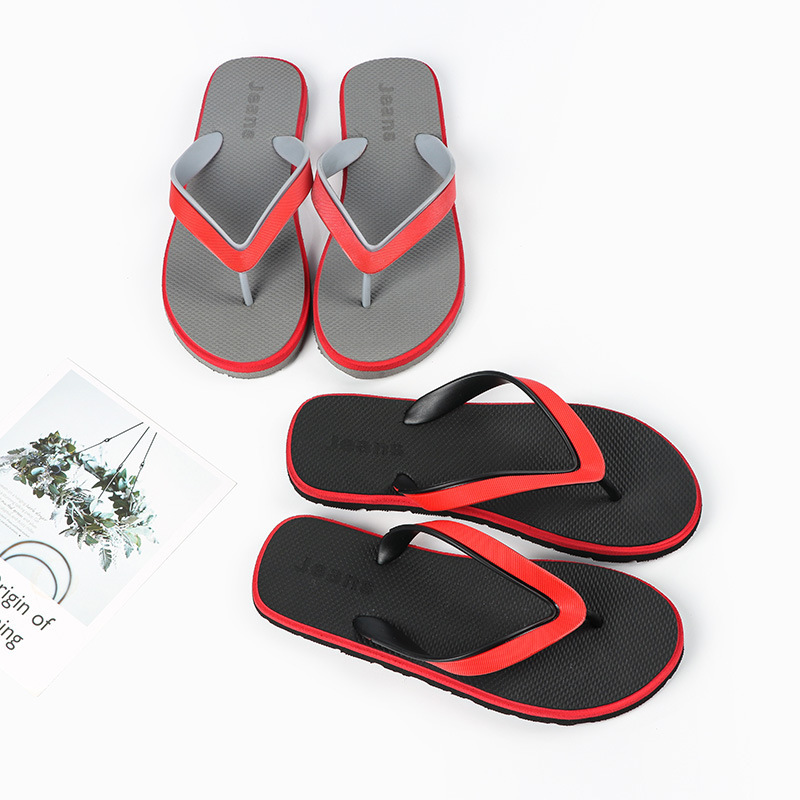 British Casual Sandals Men Filp Flops PVC PE Non-slip Bathroom Flip-flops Wholesale
