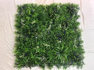 Pannello di bosso artificiale parete verde verticale recinzione esterna foglia artificiale erba mista recinzione muro di nozze Hotel decorazione per la casa - Product Image 2