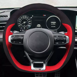 Housse de <span class=keywords><strong>volant</strong></span> de voiture universelle en cuir PU antidérapante 38 cm à prix abordable - Product Image 1