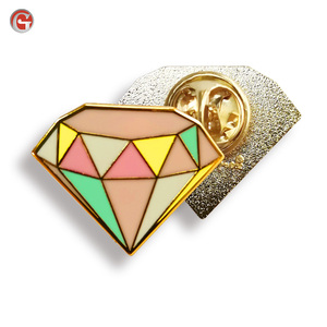 Football Round clothing magnetic <span class=keywords><strong>police</strong></span> car security Recycled custom Hard soft enamel Metal Lapel Pins Badges - Product Image 4