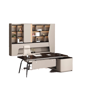 Sang Trọng Hiện Đại Boss Bàn Bằng Gỗ Quản Lý Máy Tính Văn Phòng Điều Hành Bảng Đồ Nội Thất Chuyển Đổi Cho Nhà Khách Sạn Sử Dụng Hiện Đại - Product Image 6