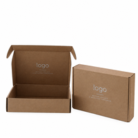 Nouvelle boîte d'expédition en carton ondulé personnalisée, boîte de livraison réutilisable, estampillage de logo personnalisé, matériaux recyclés, haut de gamme