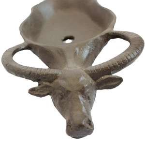 חומר מתכת מותאם אישית בעל סבון ברזל יצוק עם לוגו משומר - Product Image 2