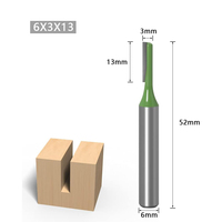 6mm 1/4 pouces tige 2 flûte droite routeur Bit ensemble pour le travail du bois carbure de tungstène bois fraise outil 7 pièces Kit