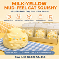 Mainan Squishy Anjing Kucing Lucu Populer, Hadiah Kecil Tekstur Seperti Silikon, Gaya Sama Xiaohongshu, Pereda Stres, Usia 5 hingga 7 Tahun, Semua Usia