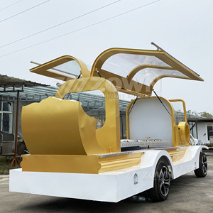 Cercueil électrique de luxe à arche dorée, chariot funéraire à plateforme ouverte pour le transport de cercueils - Product Image 6